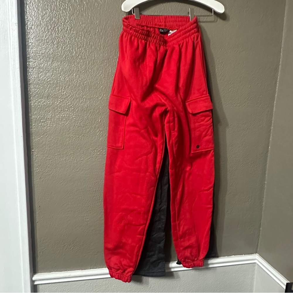 RBX Bright Red Kids Cargo Sweatpants & Gray Sweatpants 14-16 Large  NWT